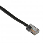 100' CAT5e Patch Cable, Basic Connectors, Black