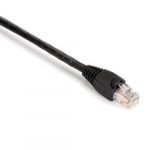 100' CAT5e Patch Cable, Snagless Boots, Black
