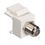 Snap Fitting Keystone F-Connector White_noscript
