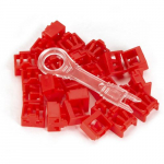 LockPORT Secure Port Locks, Red, 25-Pack{part}
