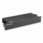 Rackmount Horizontal Finger Duct with Cover 2U, 19"_noscript