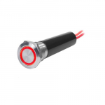 20A Push Button LED Ring Off-On Switch, Red_noscript