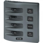 12V Waterproof Switch Panel - 4 Position