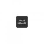 Square Label "Main Breaker"