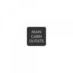 Square Label "Main Cabin Outlets"