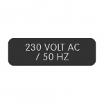 Label "230 Volts AC 50 Hz"_noscript