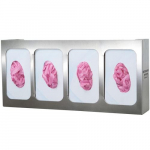 Glove Box Dispenser, Quad with Dividers, SS