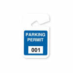 Blue Plastic Parking Permit_noscript