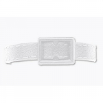 White Plastic Post and Notch Luggage Strap