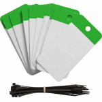 Polyester Green Self-Laminating Blank Tag_noscript