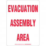 14" x 10" Sign "Evacuation Assembly Area"_noscript