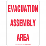 14" x 10" Sign "Evacuation Assembly Area"_noscript