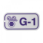 Energy Source Tag for Gas "G-1", Purple on White_noscript