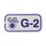 Energy Source Tag for Gas "G-2", Purple on White_noscript