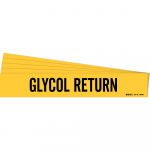 8" Pipe Marker "Glycol Return", Polyester_noscript