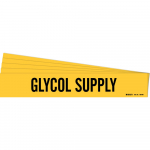 8" Pipe Marker "Glycol Supply", Polyester_noscript