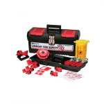 Personal Electrical Lockout Toolbox Kit, Black/Red