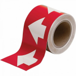 3" Pipe Marker Tape with Arrows, Polyester, 30 yd