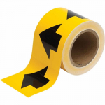 3" Pipe Marker Tape with Arrows, Polyester, 30 yd