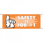 4' x 10' Sign "Safety is Job #1", Vinyl