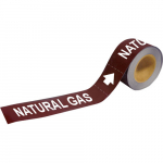 2" x 12" Pipe Marker-To-Go "Natural Gas", Plastic_noscript