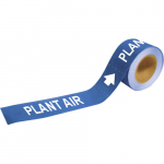 2" x 12" Pipe Marker-To-Go "Plant Air", Plastic_noscript