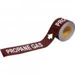 2" x 12" Pipe Marker-To-Go "Propane Gas", Plastic_noscript
