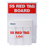 20" x 14" x 4.5"  Information Center "5S Red Tag Board"_noscript