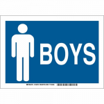 10" x 14" Polystyrene Boys Sign_noscript