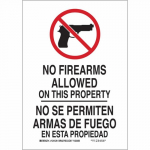 No Firearms No Firearms Allowed On... Sign_noscript