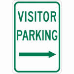 18" x 12" Aluminum Visitor Parking Sign_noscript