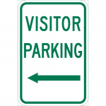 18" x 12" Aluminum Visitor Parking Sign_noscript