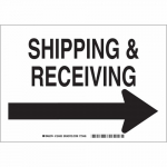 10" x 14" Aluminum Shipping & Receiving Sign_noscript