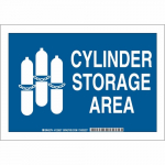 10" x 14" Aluminum Cylinder Storage Area Sign