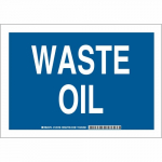10" x 14" Polystyrene Waste Oil Sign_noscript