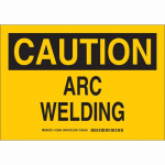 10" x 14" Aluminum Caution Arc Welding Sign_noscript