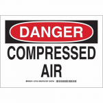 10" x 14" Aluminum Danger Compressed Air Sign_noscript