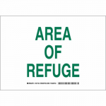 10" x 14" Aluminum Area Of Refuge Sign_noscript