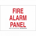 10" x 14" Aluminum Fire Alarm Panel Sign_noscript