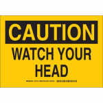 10" x 14" Aluminum Caution Watch Your Head Sign_noscript