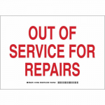 10" x 14" Polystyrene Out Of Service For Repairs Sign_noscript