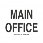 10" x 14" Fiberglass Main Office Sign_noscript