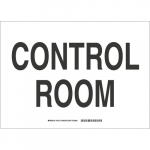 10" x 14" Fiberglass Control Room Sign_noscript