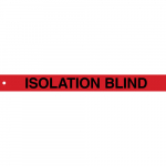2" x 20" Polyester Flag Style Blind Tag: Isolation Blind_noscript