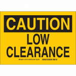 10" x 14" Aluminum Caution Low Clearance Sign_noscript