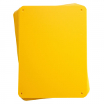 7.625" x 10.25" Yellow Blank Plastic Sign_noscript