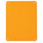 7.625" x 10.25" Orange Blank Plastic Sign_noscript