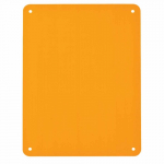 10.25" x 14.25" Orange Blank Plastic Sign_noscript