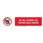 Cell Phones / No Texting While Driving Sign_noscript