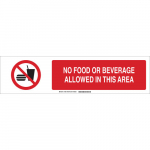Beverage Allowed In This Area Sign_noscript